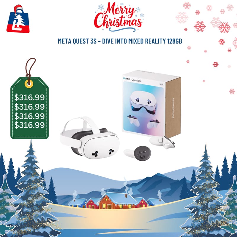 META Quest 3S 128GB VR Headset - Wireless Virtual Reality Gaming