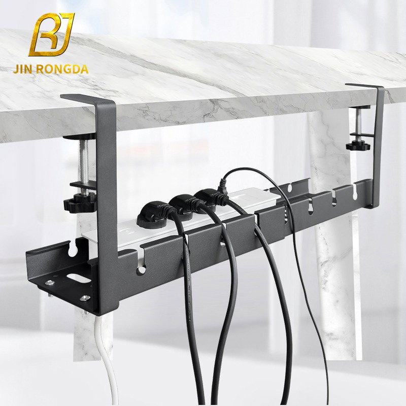 Adjustable Under Desk Cable Management Tray | No Drilling Wire Organiz