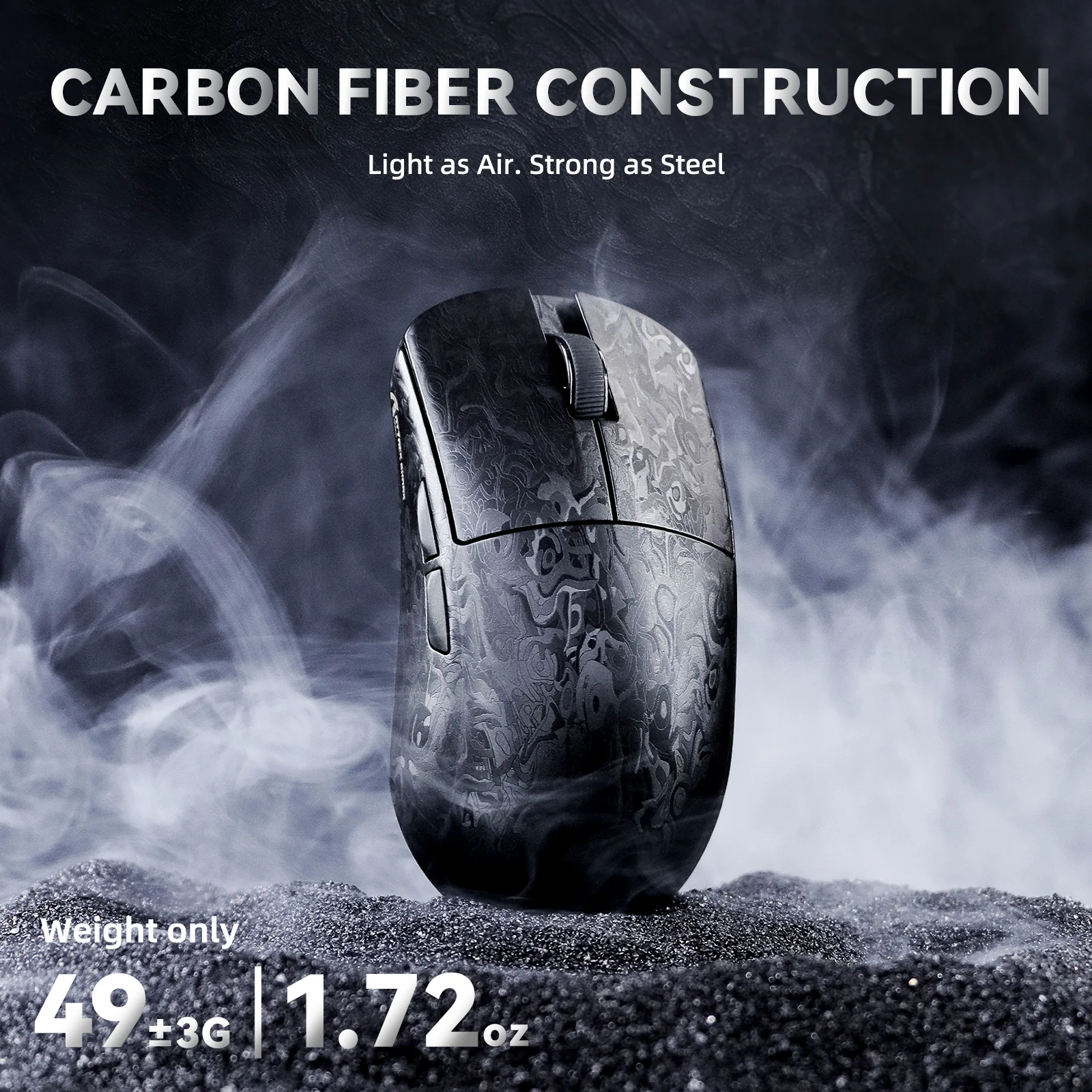 ATTACK SHARK R11 ULTRA Carbon Fiber Wireless 8K PAW3950MAX Gaming Mouse