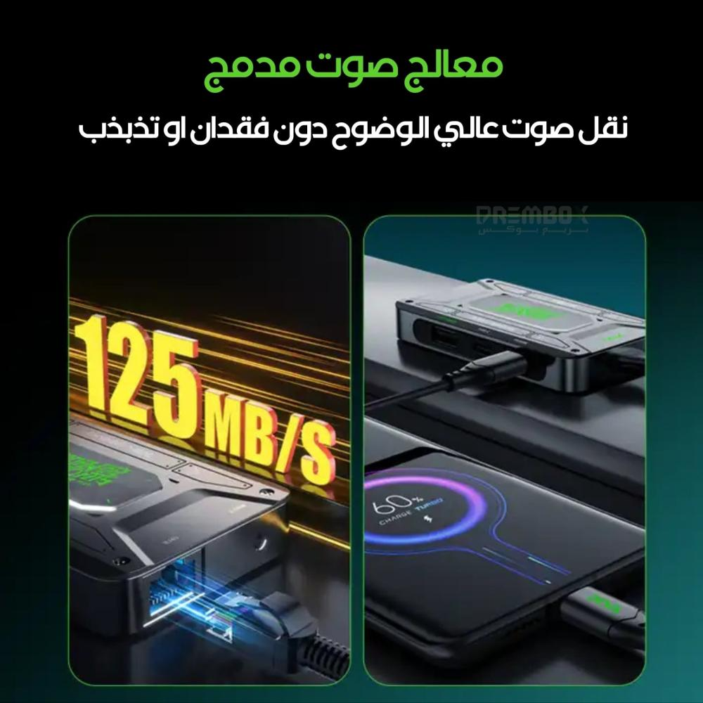 Piva DS7 Adapter Type-c with 7 Ports and Ethernet - بريم بوكس PREMBOX