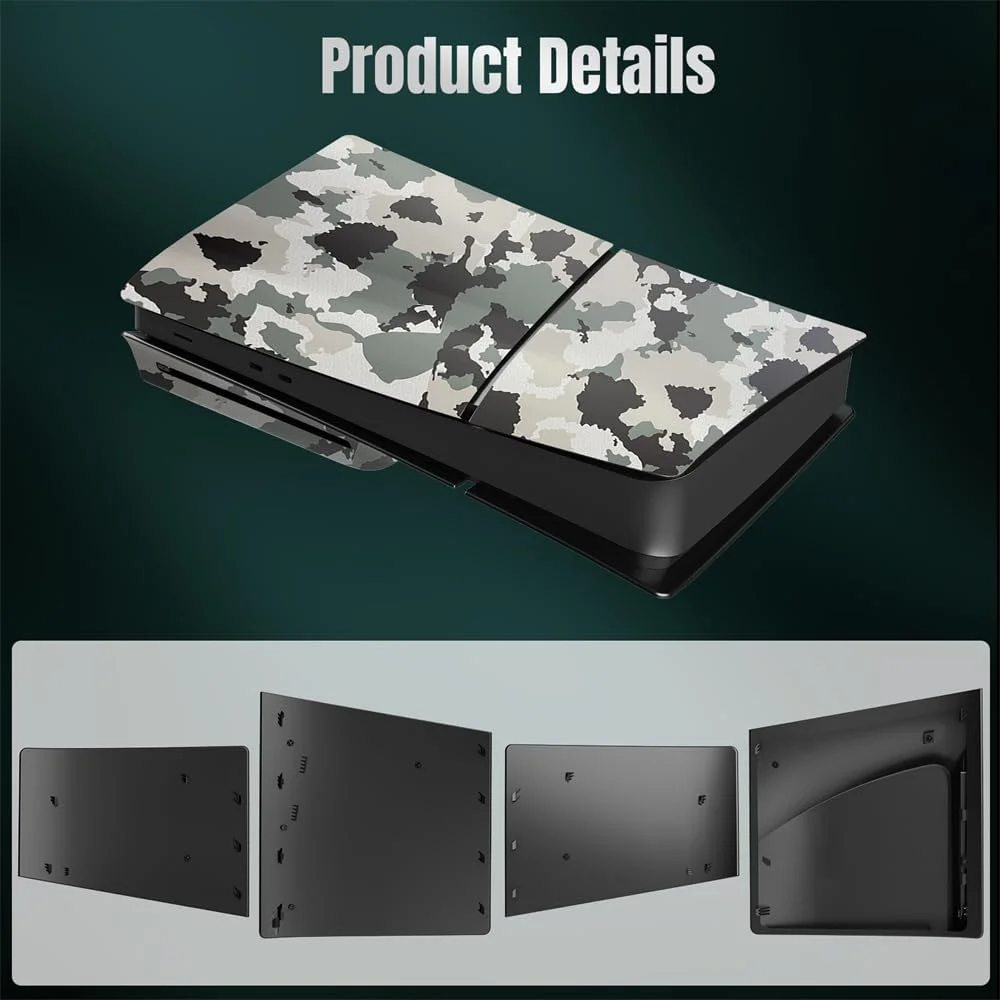 Uberwith for PS5 Slim Disc Edition Faceplate, Custom Replacement Cover  Plates Camouflage Skin Case ABS Side Shell for PS5-Slim Console Disc  Version - Walmart.com