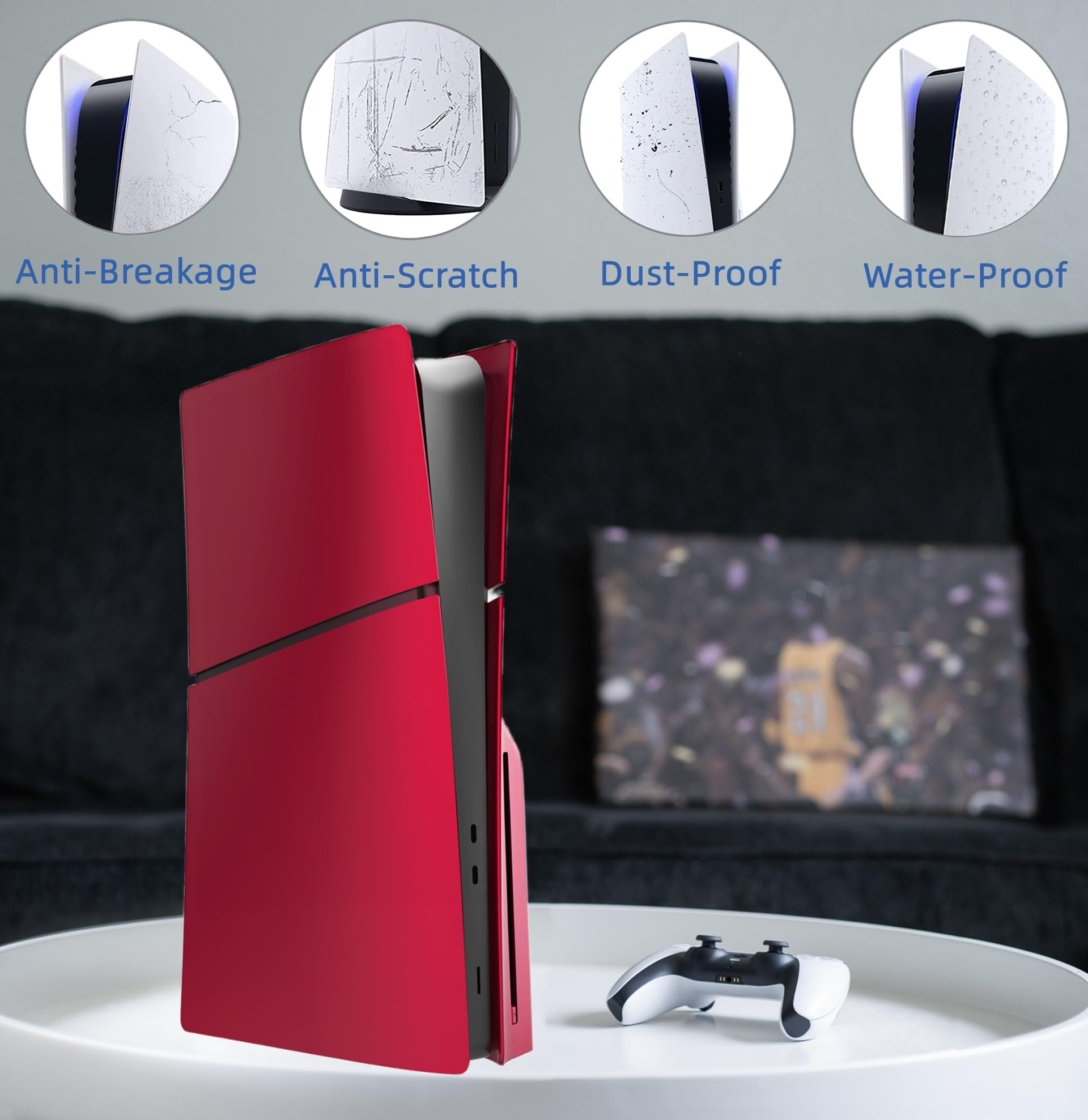 Amazon.com: Slim Disc Edition Cover Plates for New PS5 Slim ...