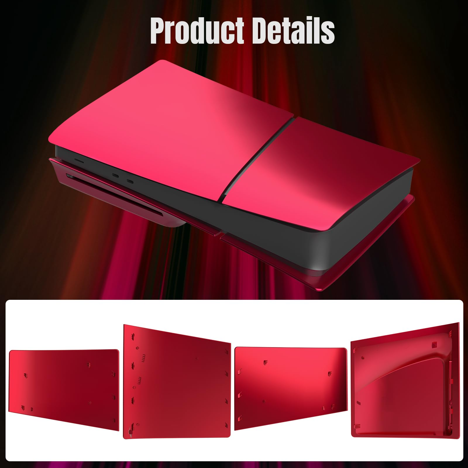 Amazon.com: Slim Disc Edition Cover Plates for New PS5 Slim Console, Shell  Panels Compatible with New PlayStation 5 Slim Accessories Protective  Replacement Faceplate (Volcanic Red) : Video Games
