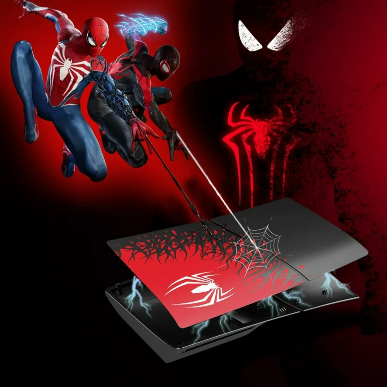 NOWSKINS PS5 Slim Faceplate Disc Edition, Spider-Man Inspired,  Scratchproof, Durable Shell Cover - Walmart.com