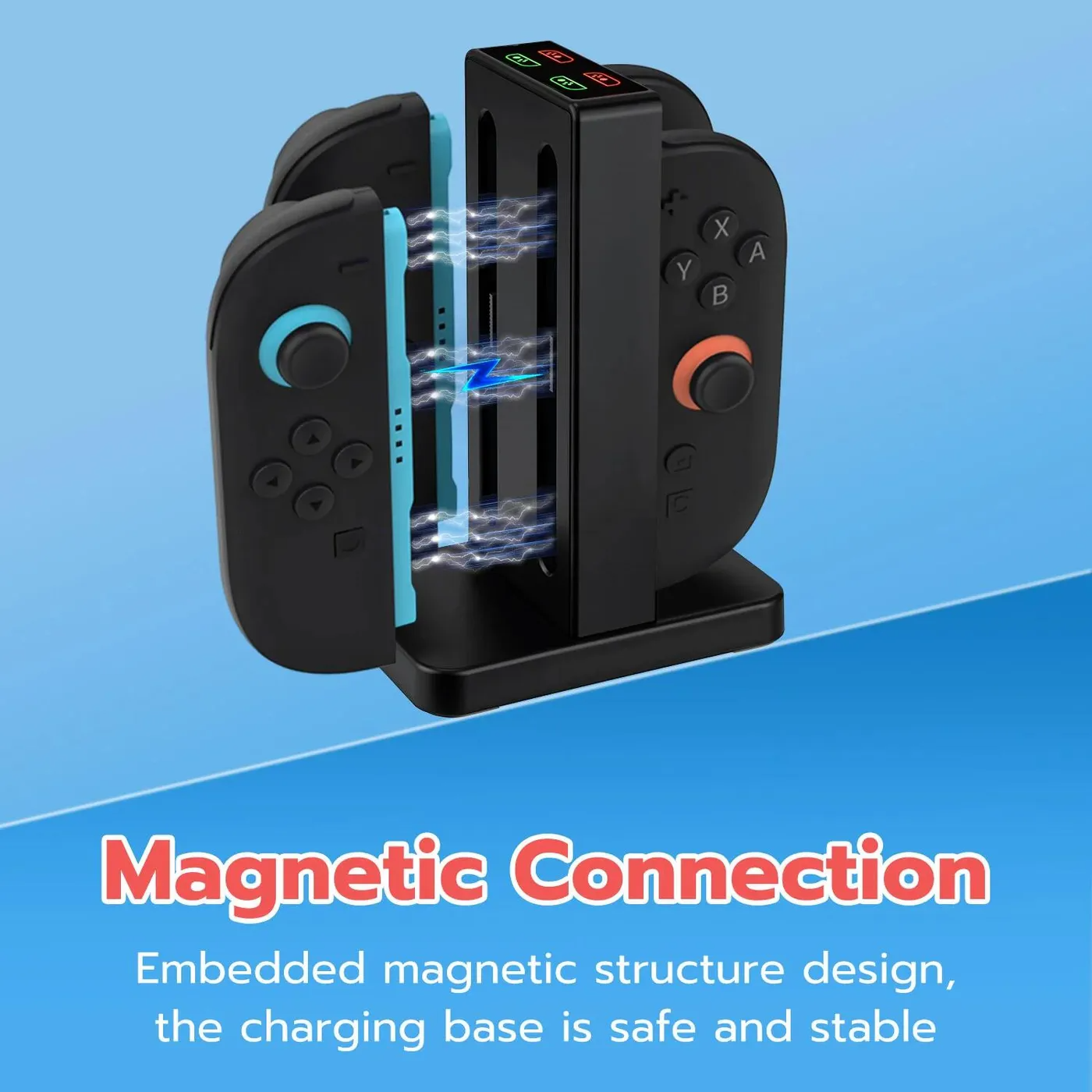 DOBE Charging Dock for Nintendo Switch 2 Joy-Con Controllers -Black(TNS-3192B)