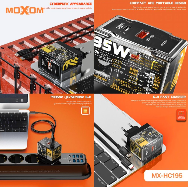 Shop Moxom 35W PD Wall Charger | i-Tel Group