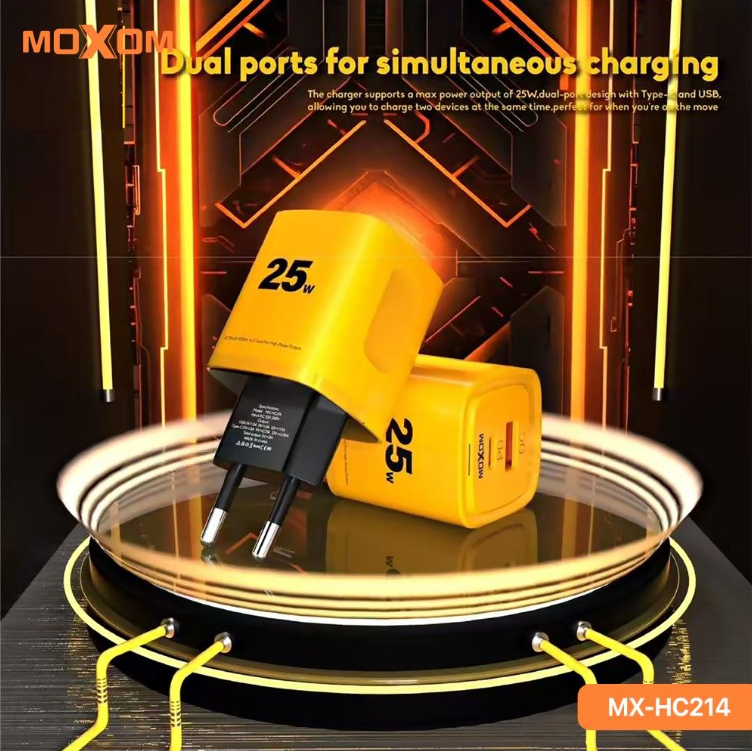 Shop Moxom 25W PD Wall Charger | i-Tel Group