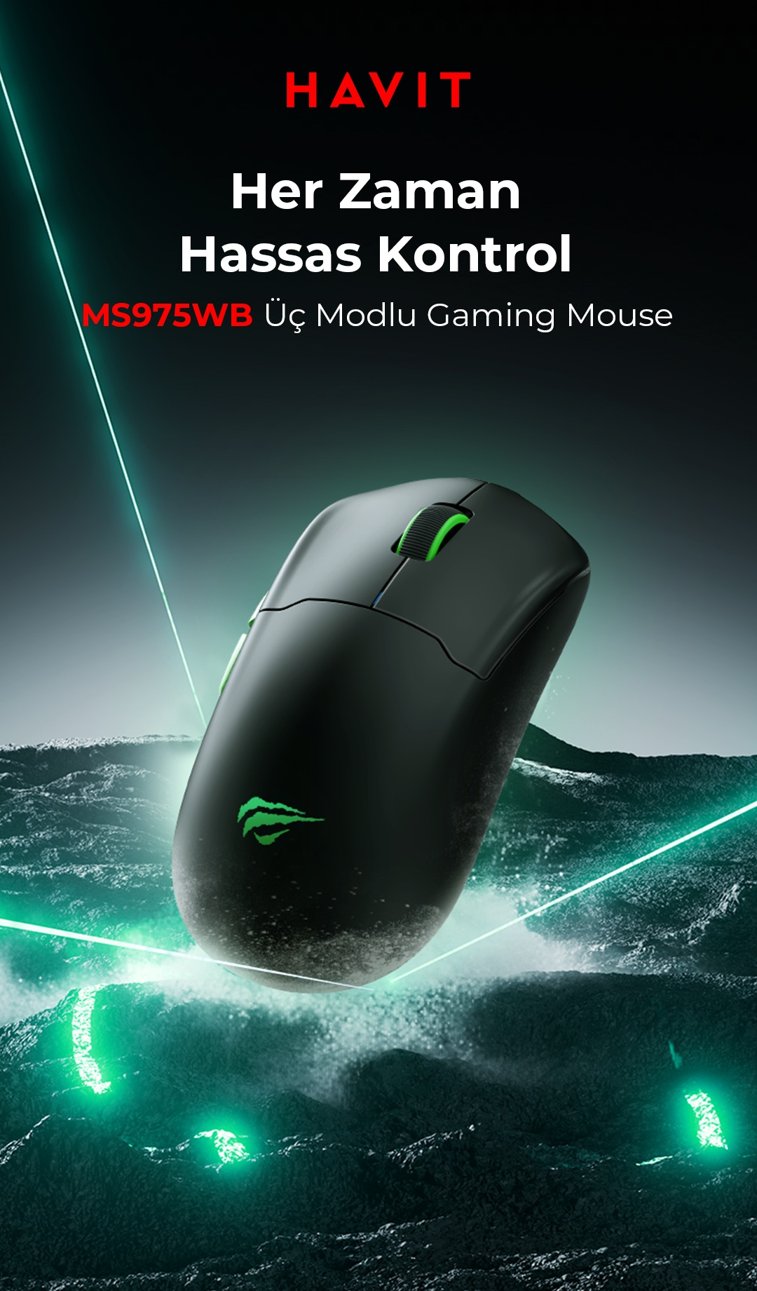 Havit Gamenote MS975WB Wireless Gaming Mouse - Siyah