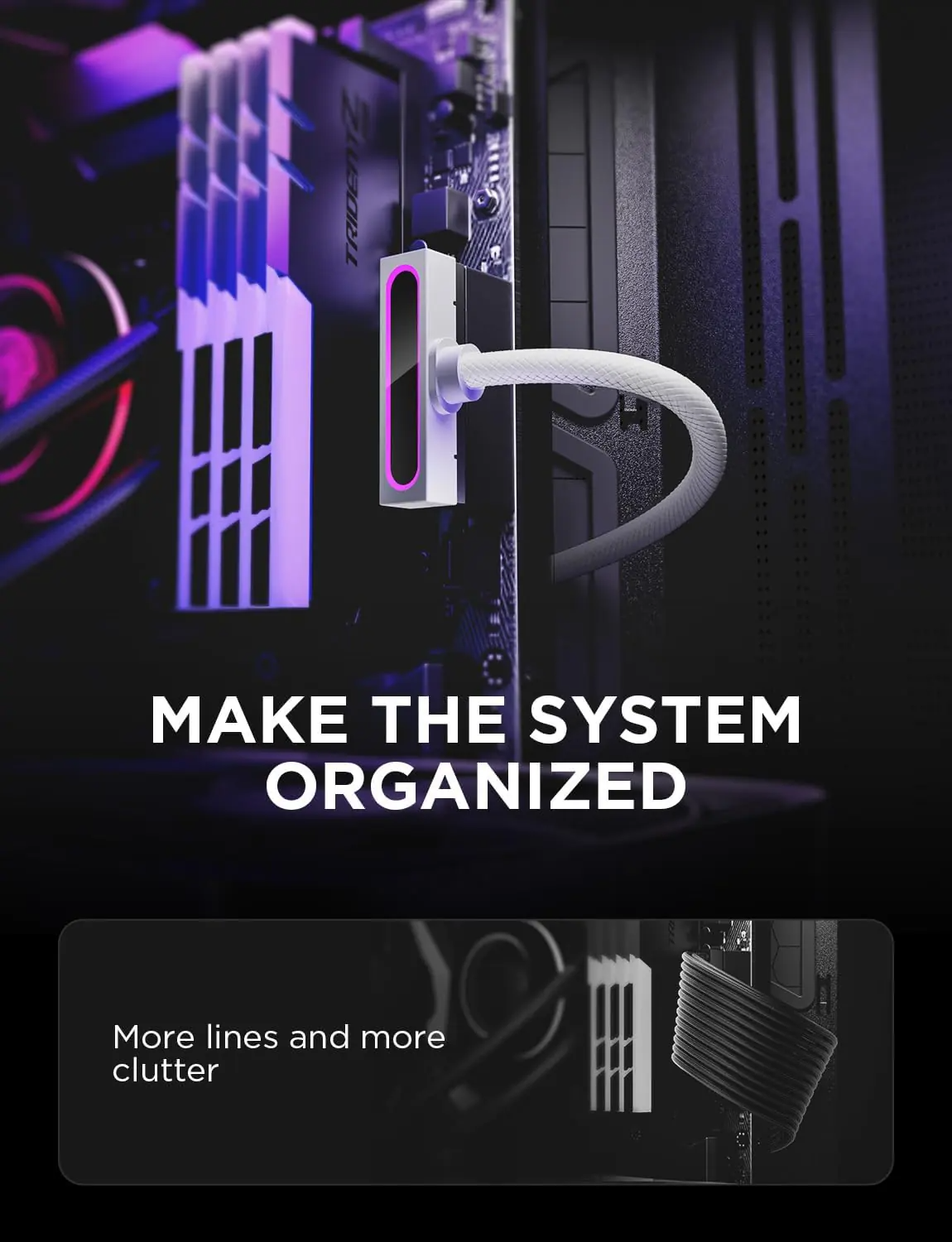 ASIAHORSE Hydrus 24-Pin ARGB PSU Left Extension Cable 500mm White – 18AWG  Wires, RGB Lighting, 12V, 20.8A Current, 250W Rated Power, Premium PVC Build  | Expert-Zone