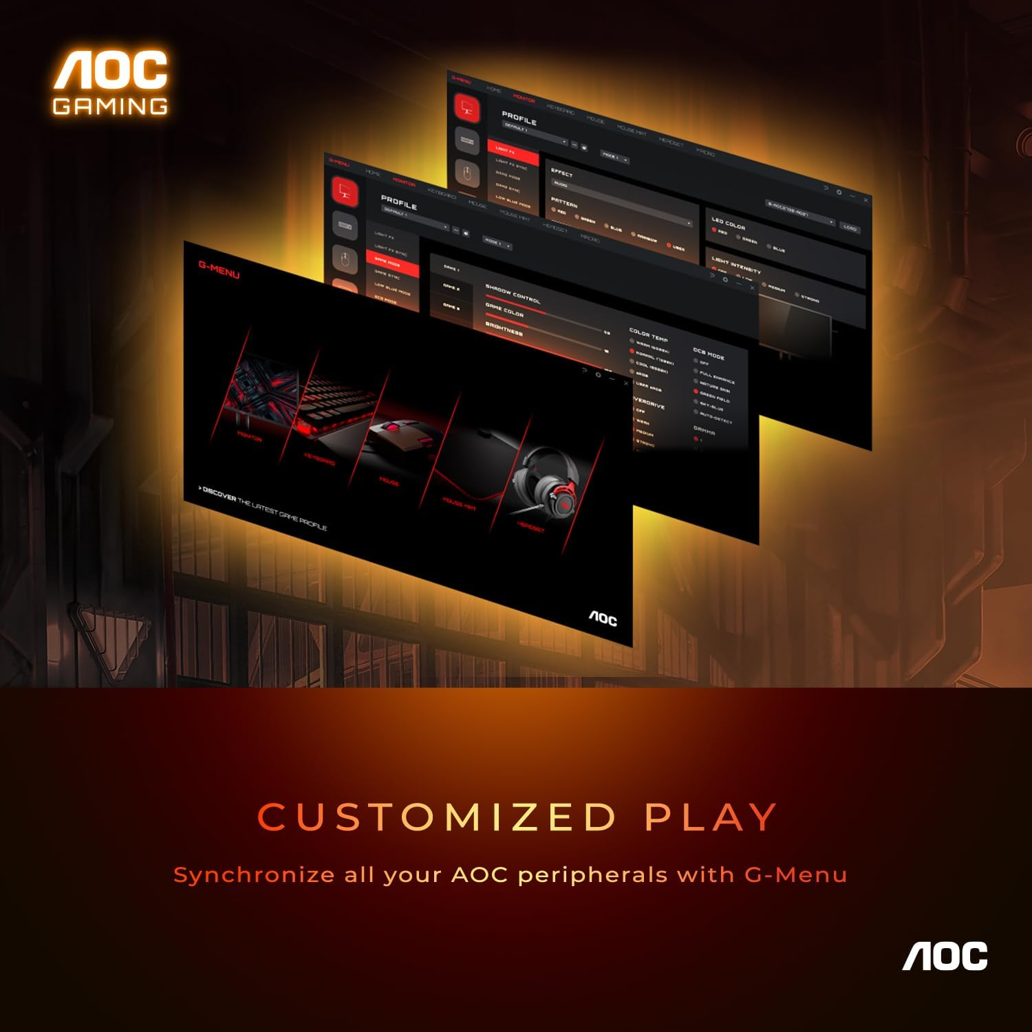 AOC 24G15 Gaming Monitor 24 inch FHD 180Hz 1ms HDR10 Ready