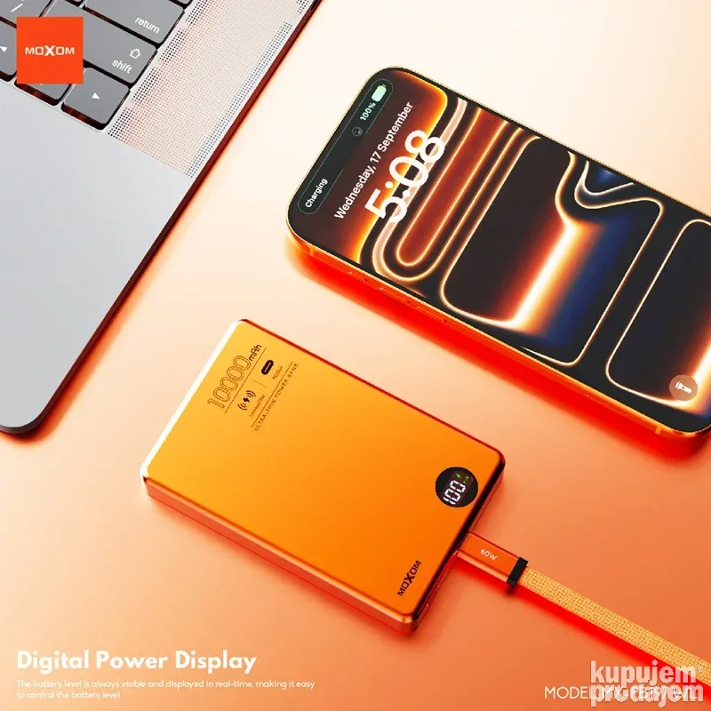 Power Bank Magsafe Moxom MX-PB196 PD20W wireless 15W 5000mAh ...