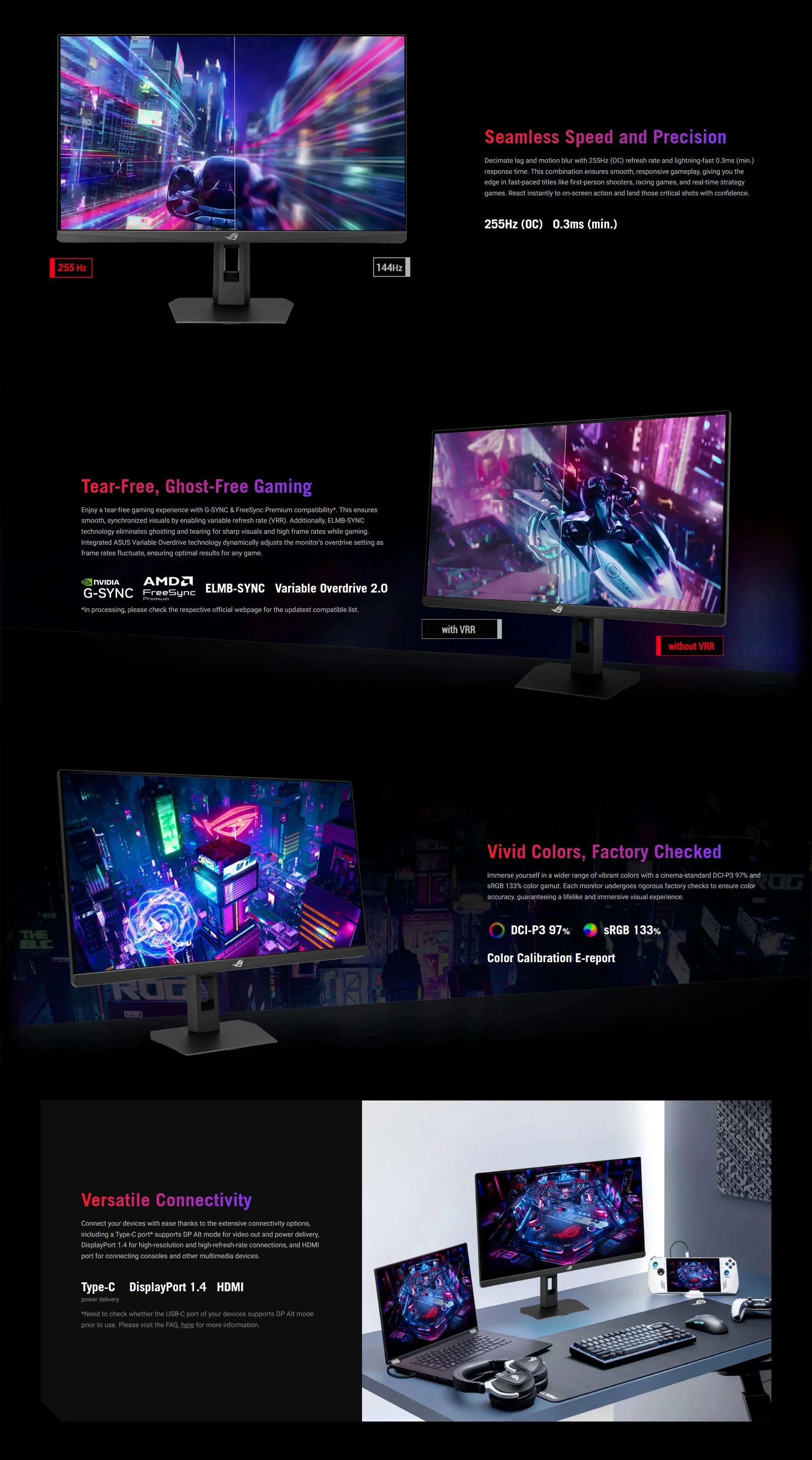 Game One - Asus ROG Strix XG27ACMES 27" QHD 255Hz OC 0.3ms Fast IPS Gaming  Monitor - Game One PH