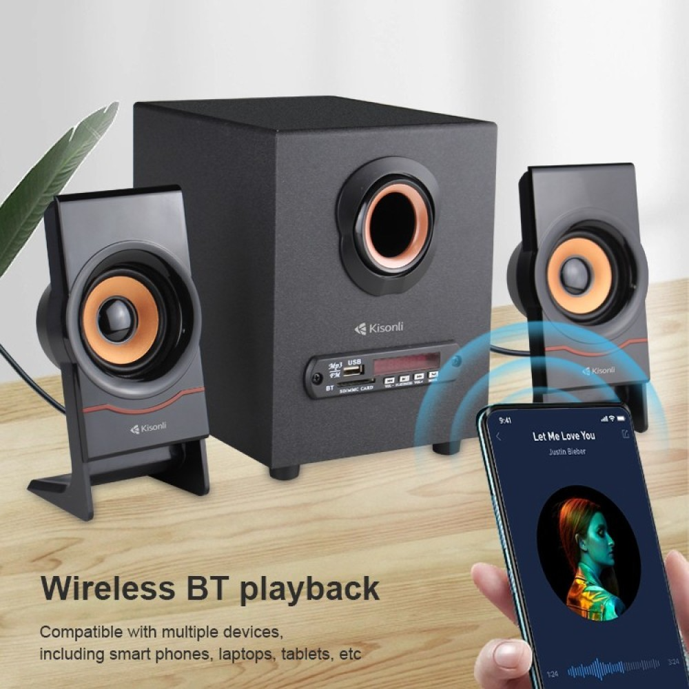 Kisonli C80 Wired Bluetooth Subwoofer Speaker With Bass And Remote Control  | Daraz.com.np