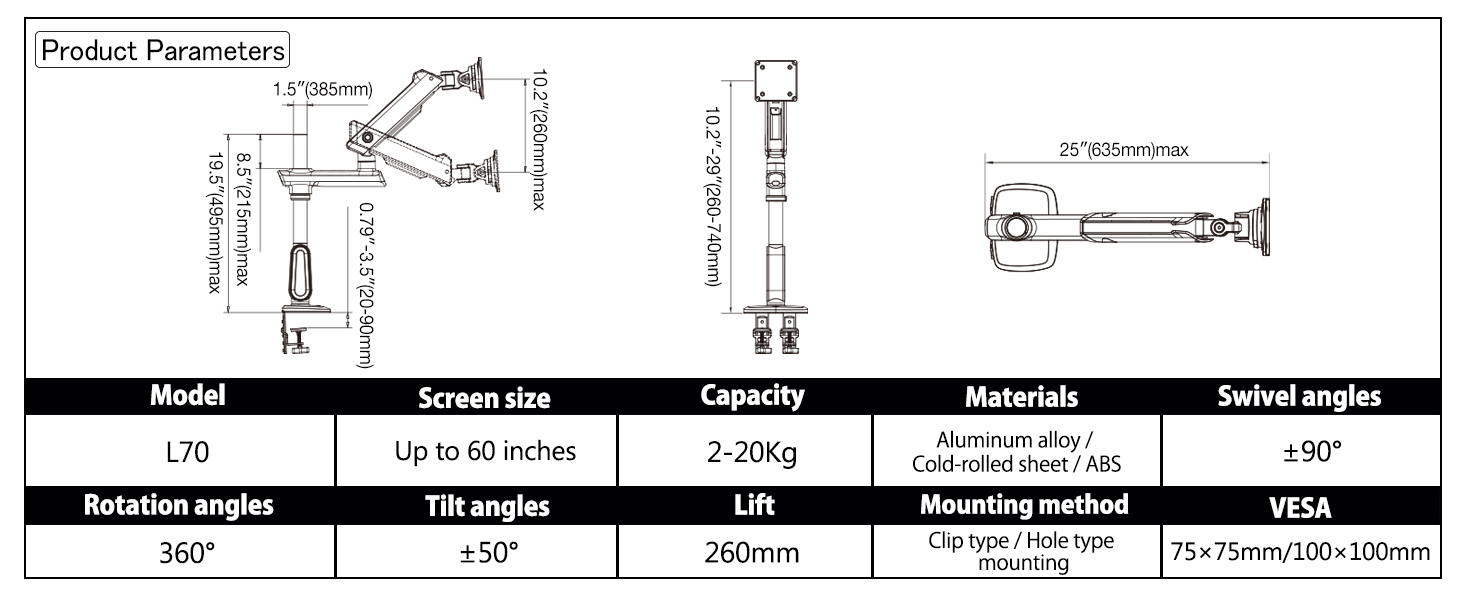Heavy Duty Monitor Stand