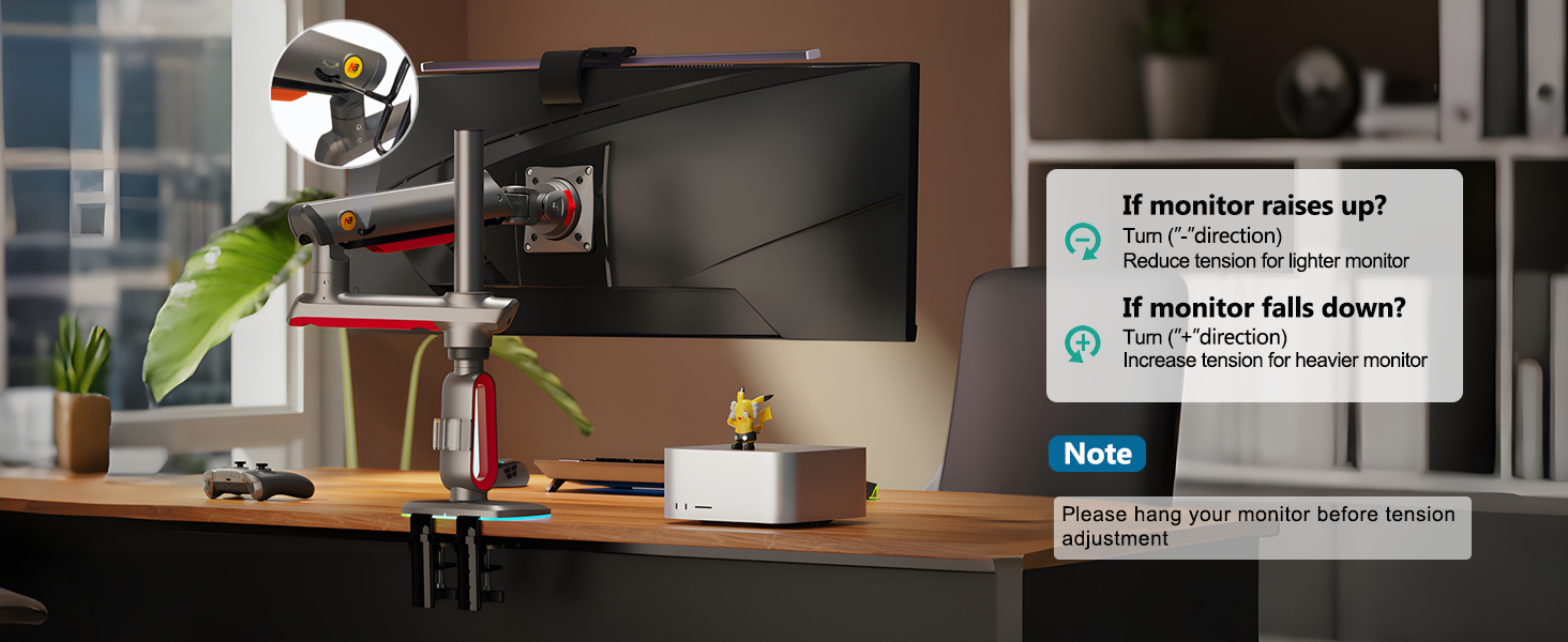 Gaming Monitor Arm Monitor Mount Heavy Duty Monitor Stand