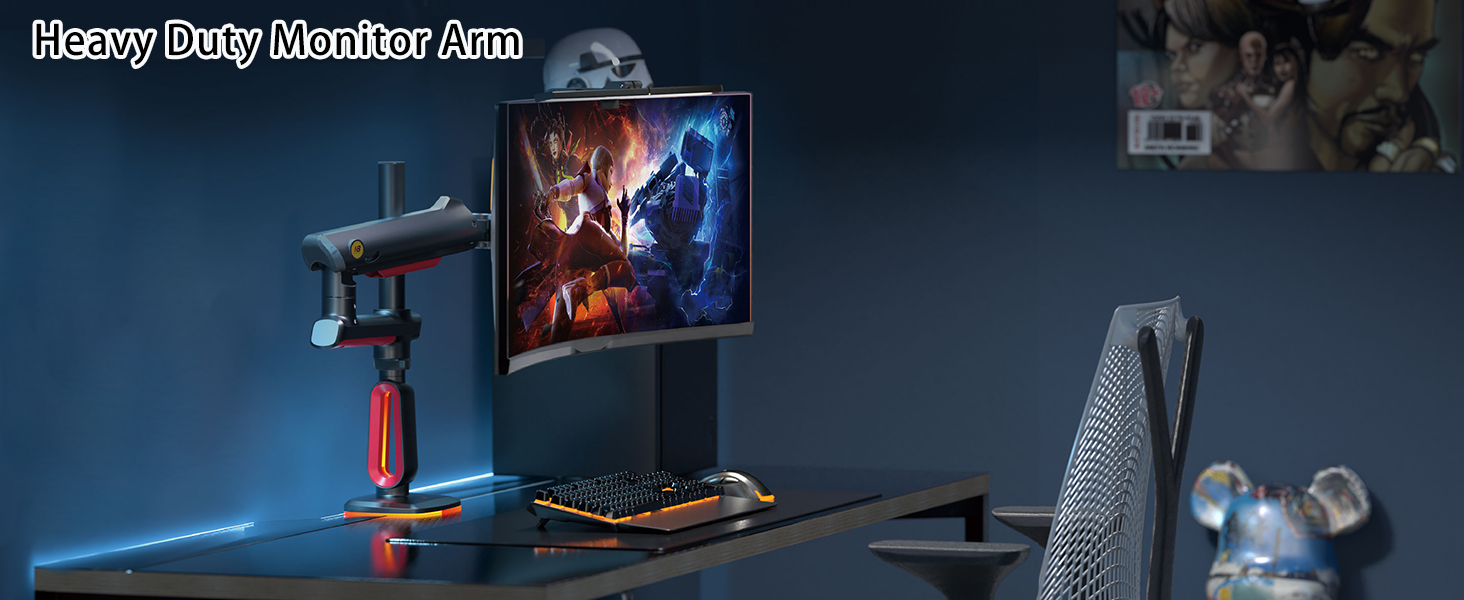 Gaming Monitor Arm Monitor Mount Heavy Duty Monitor Stand