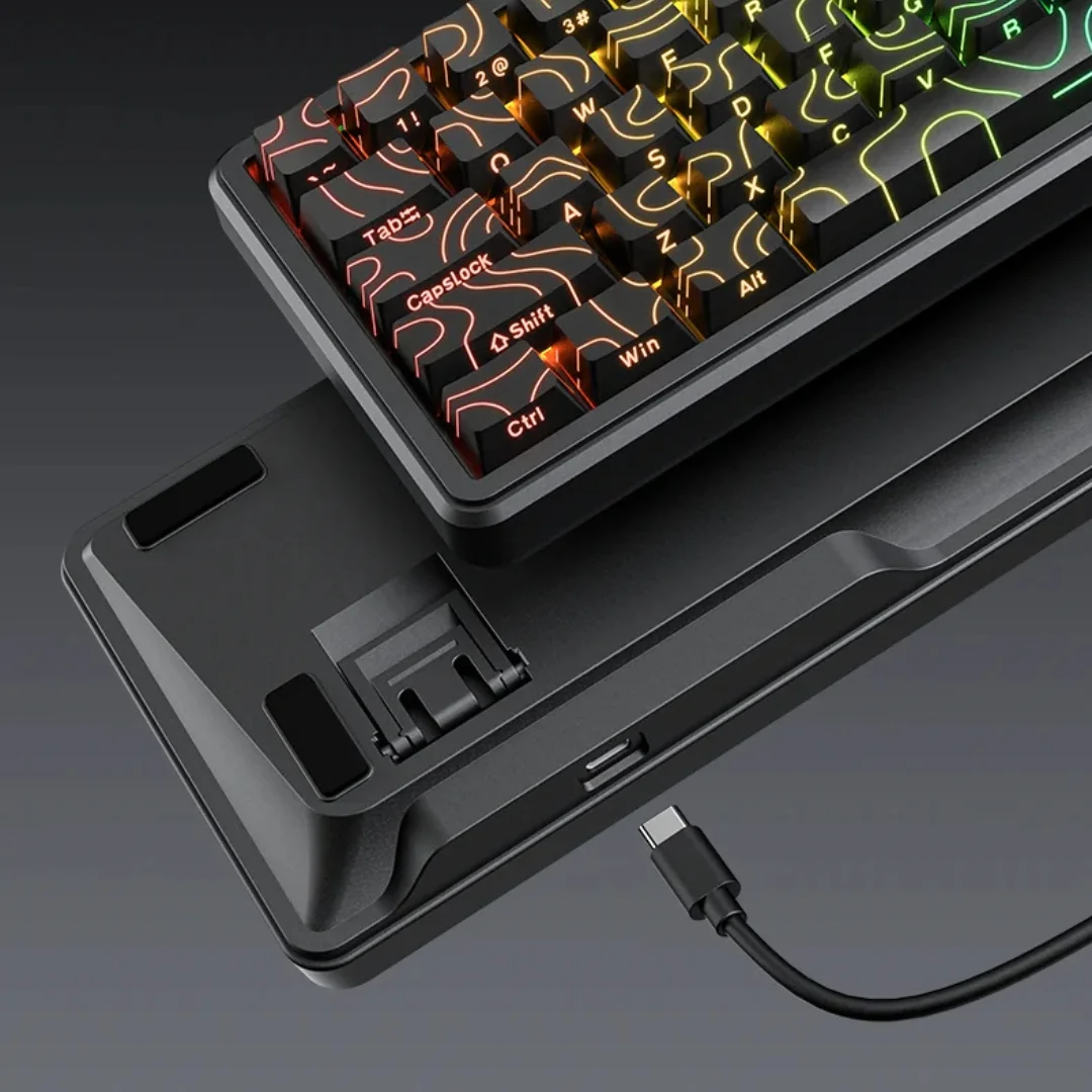 ONIKUMA G67 Wired Mechanical Gaming Keyboard with RGB Lighting – 67 Keys