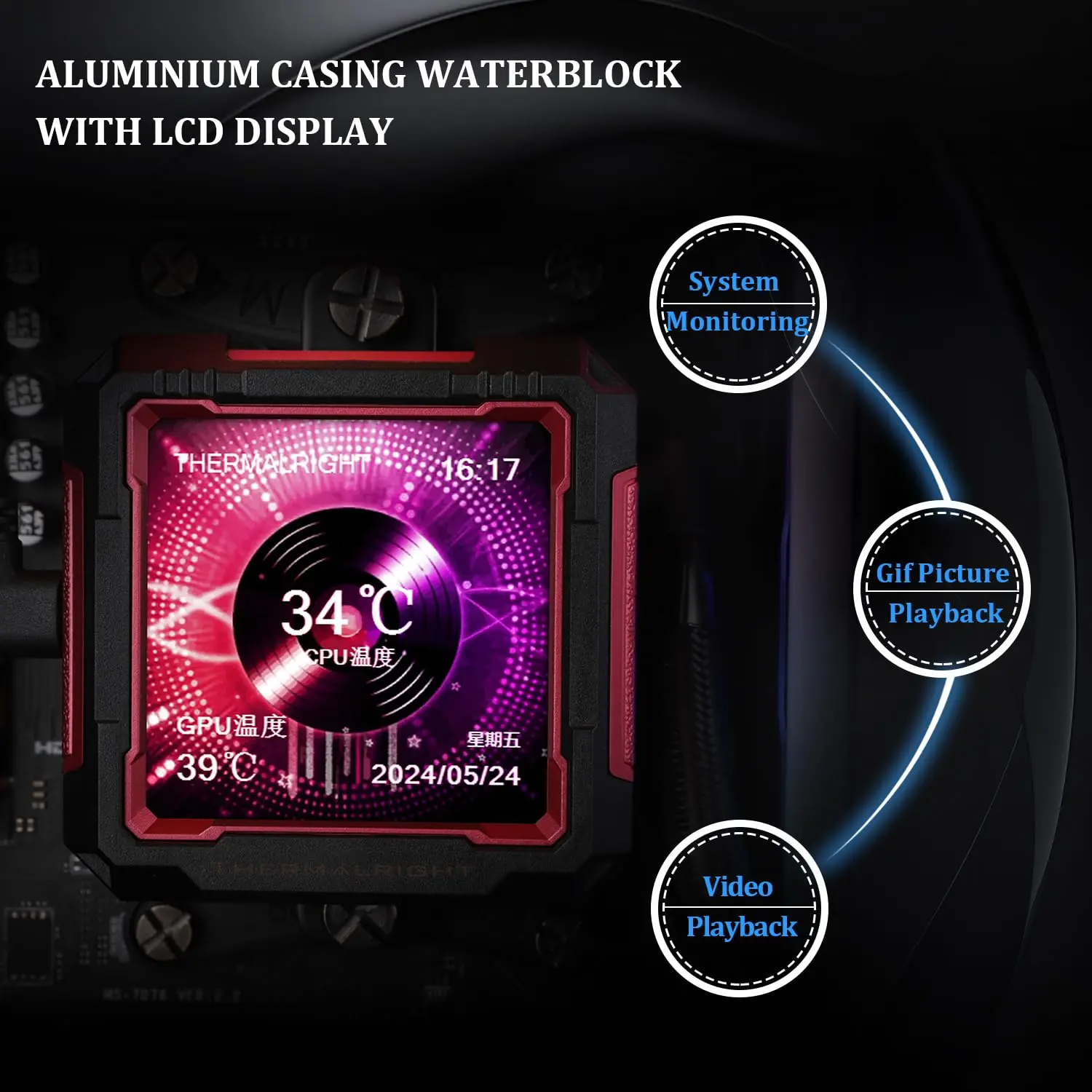 THERMALRIGHT Frozen Warframe PRO RB 360 ARGB AIO CPU Liquid Cooler, 2.73-Inch  IPS LCD, 3000RPM Pump, Triple 120mm PWM Fans, AM5 & Intel LGA1851 Ready, Red  Magnetic Cold Head | Black | Expert-Zone