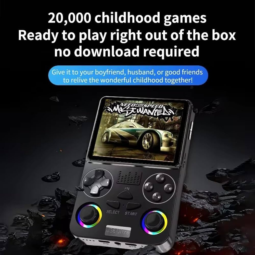Buy VR J36 Ultra Handheld Retro Game Console, 3.5 Inch Screen, 20000+  Built-in Games, 64GB, Wi-Fi Online Gaming, 3000mAh Battery Online at Low  Prices in India - Amazon.in