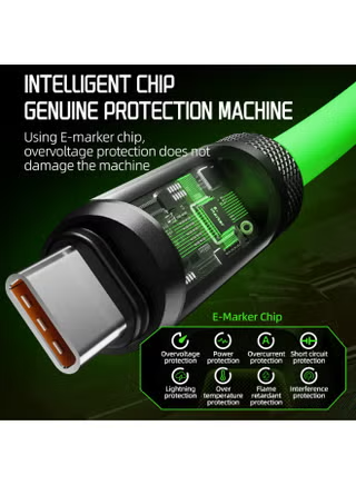 piva Piva Intelligent 240W PD Super Fast Charging Type-C to Type-C Data Cable with Intelligent Digital Display, 1.5m Liquid Silicone Cable, 480Mbps High-Speed Data Transfer for Gaming, RedMagic, iPhone 15 & 17