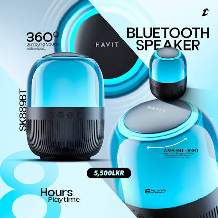Take the party wherever you go🔥 HAVIT SK889BT Audio series-Bluetooth  Speaker 5, 5 0 0 L K R Click here: https://t.ly/oRwoo Hotline: 077 722 3363  www.chamacomputers.lk #ChamaComputers #Havit #speaker