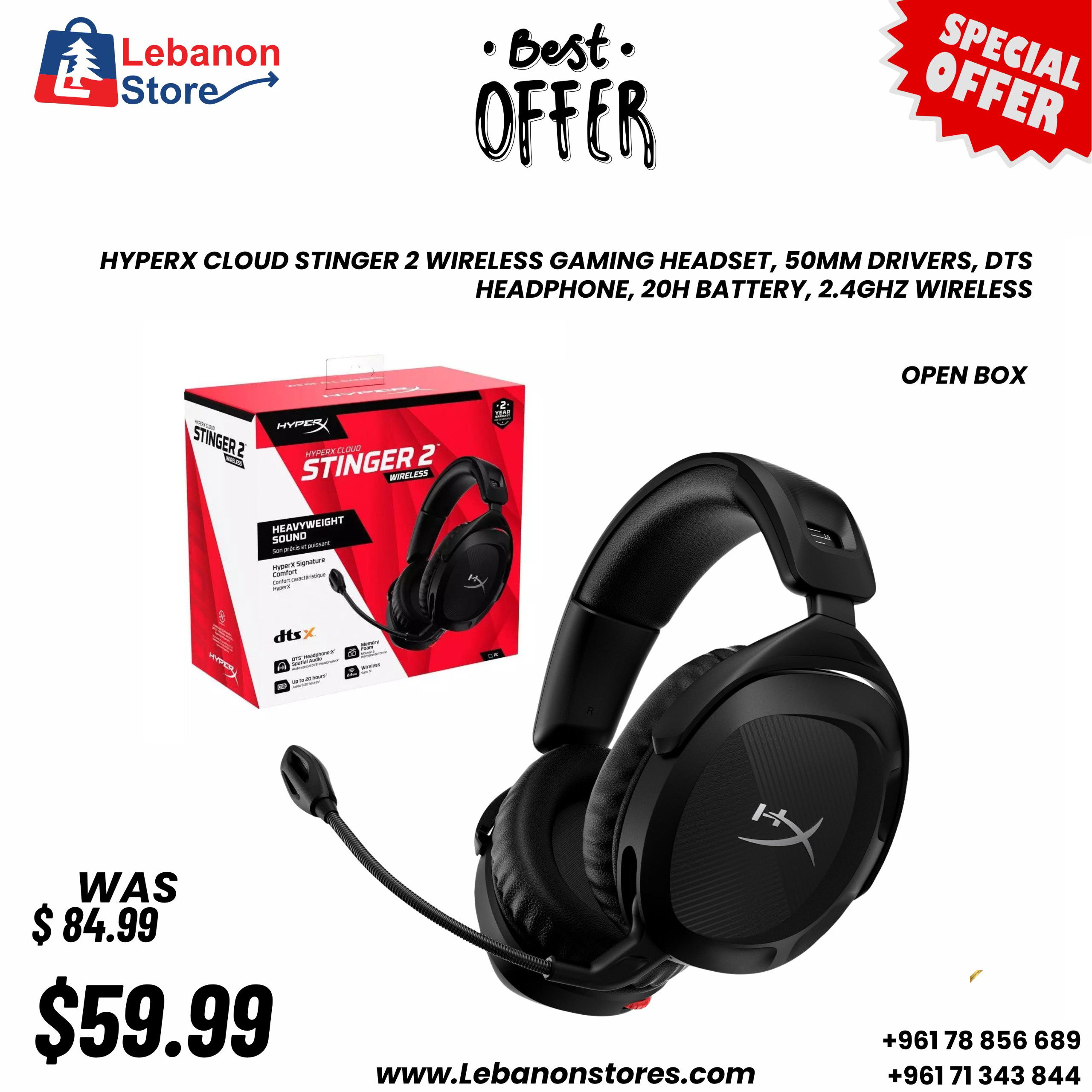 HyperX Cloud Stinger 2 Wireless