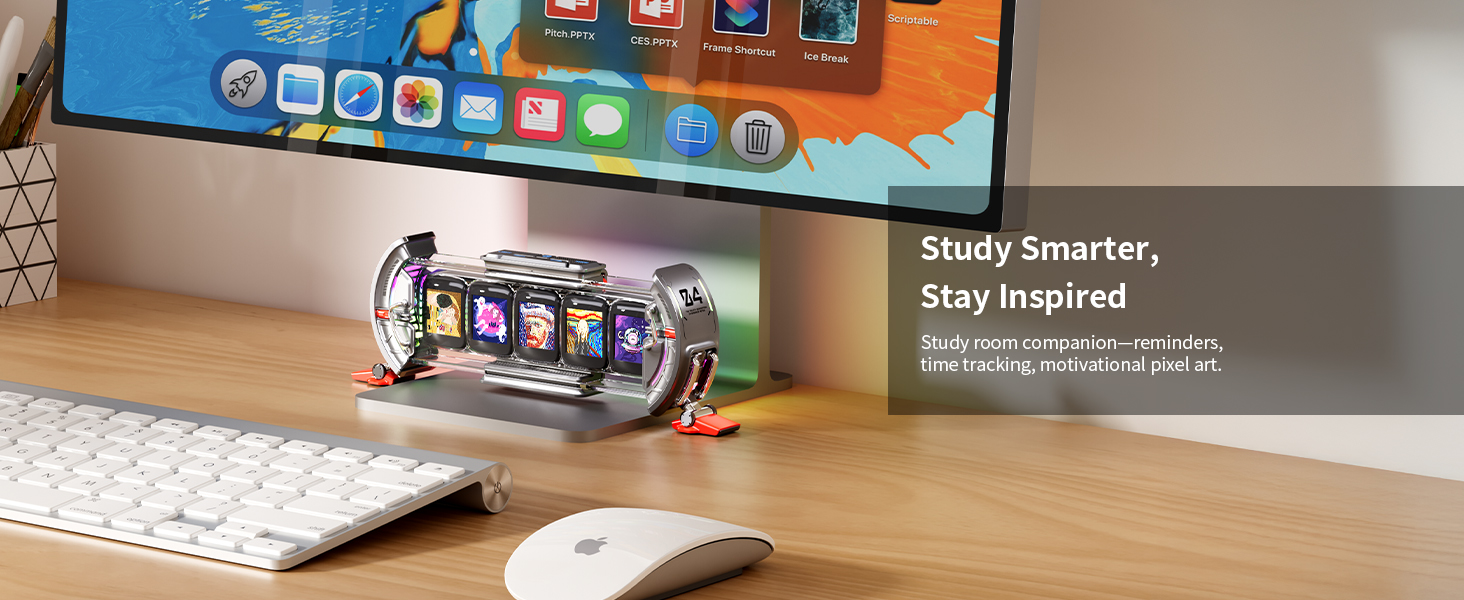 times gate, Study room companion—reminders, time tracking, motivational pixel art.