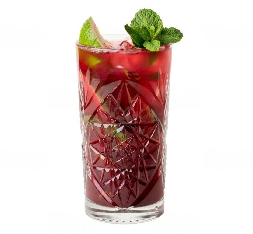 arandano-menta-coctel-trago
