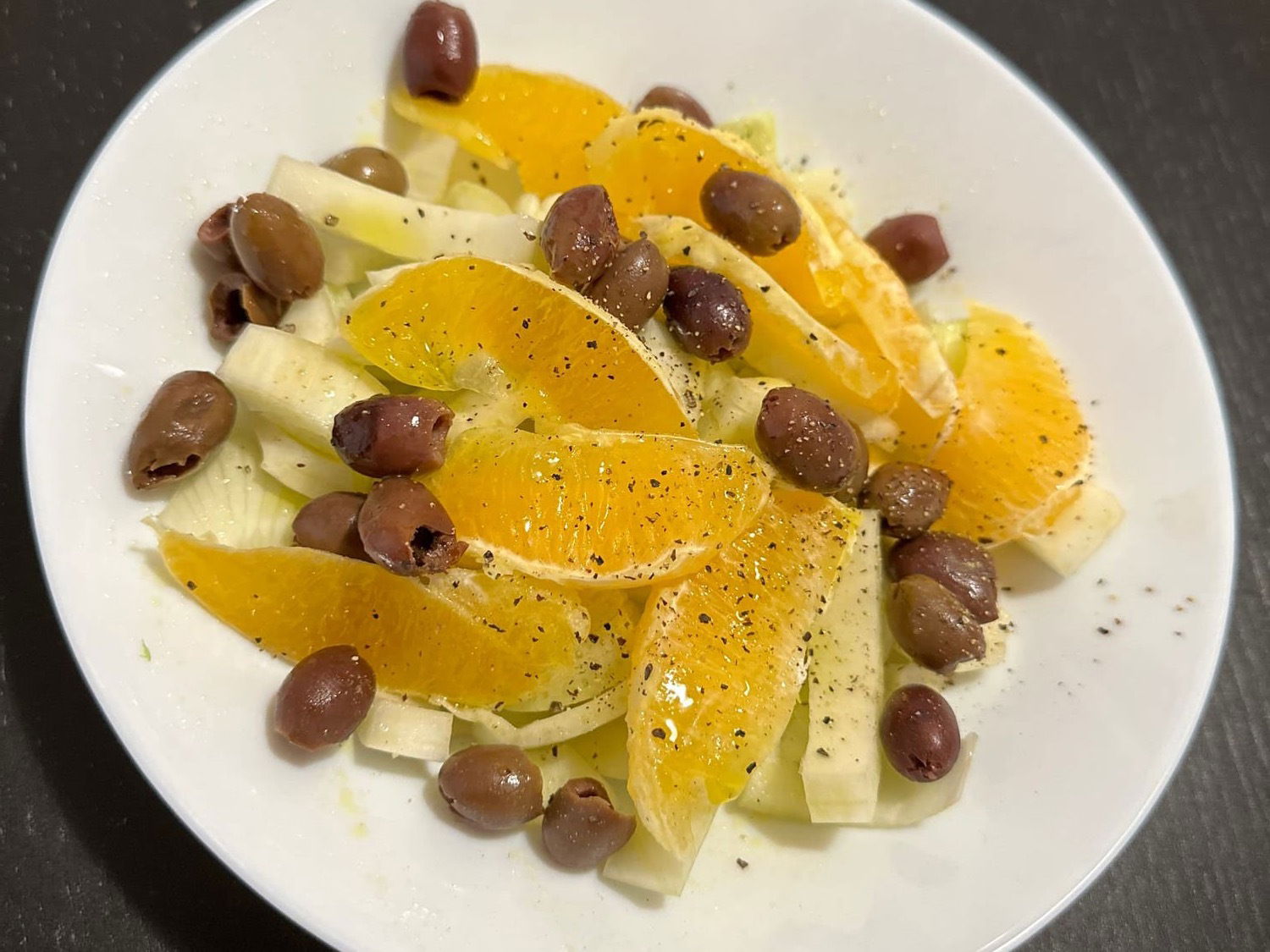 Insalata di finocchi e arancia