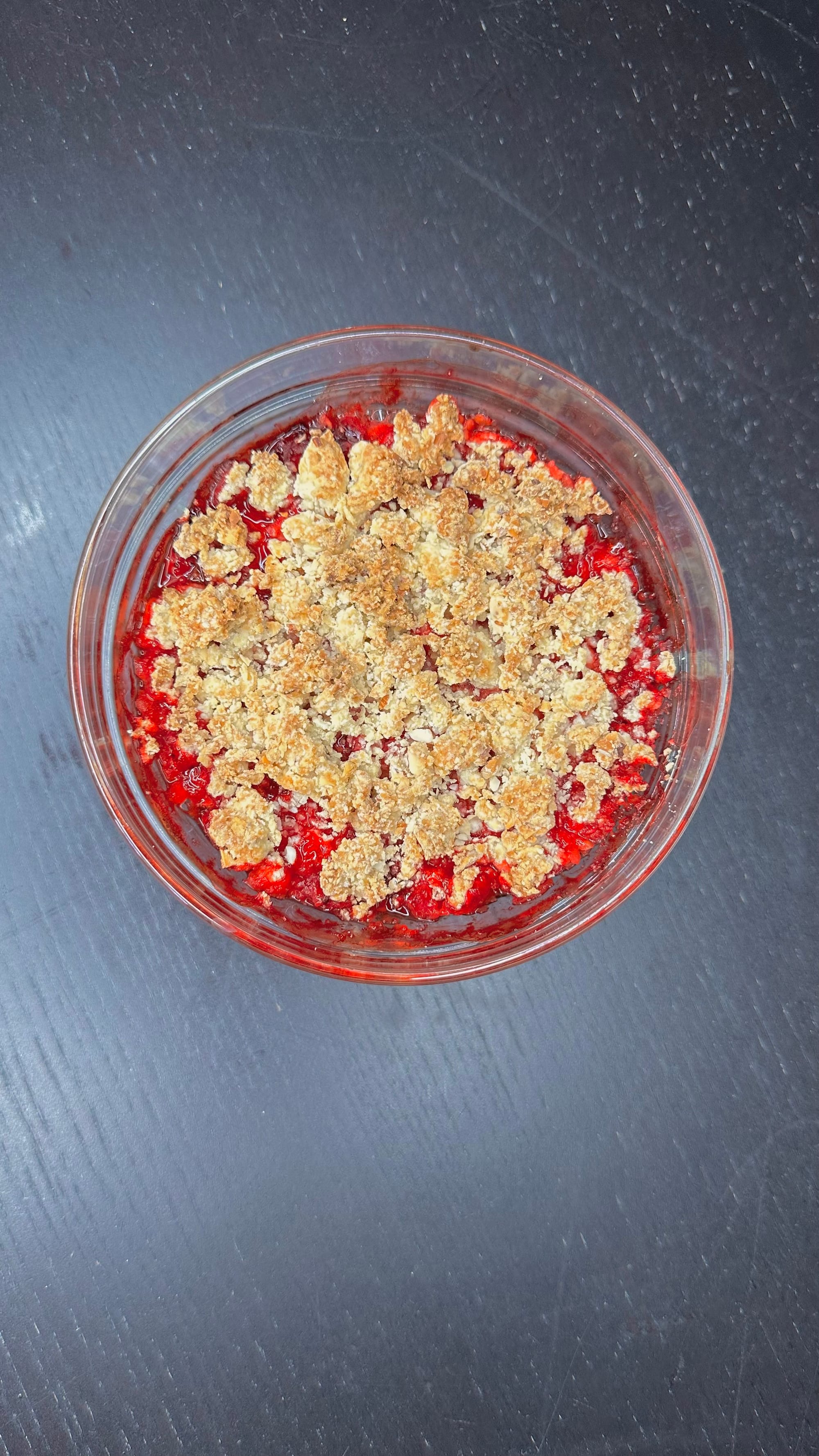 Crumble di fragole