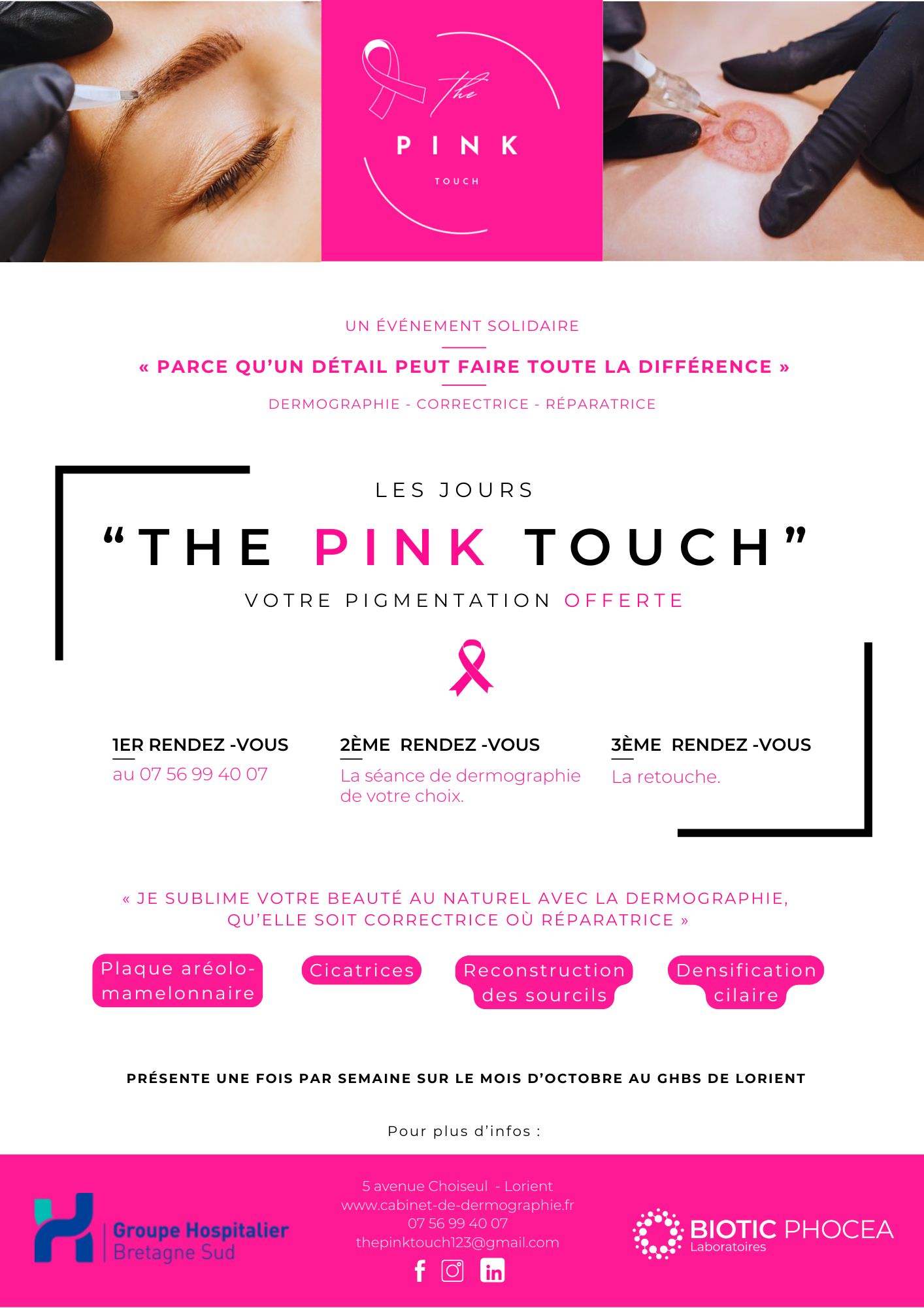 GHBS LORIENT ONE DAY A WEEK IN THE MONTH OF OCTOBER