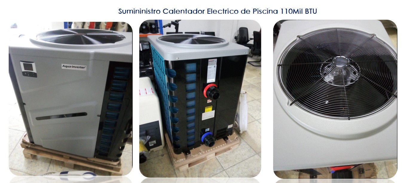 Sumininistro Calentador Electrico de Piscina 110Mil BTU