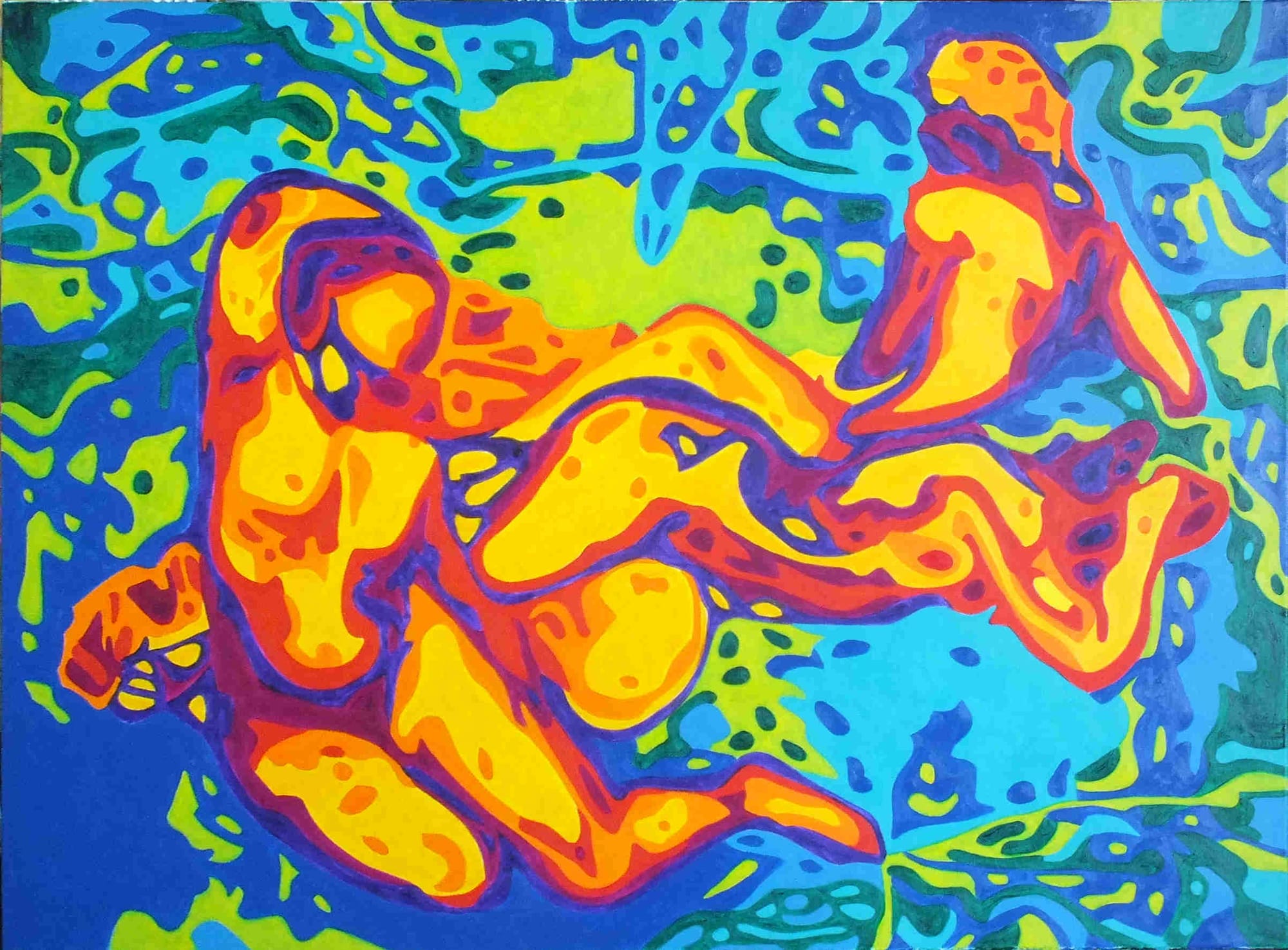 1495 - Avril 2026 - "Ah, ce qu'on est bien quand on sort de son bain" D'après Emile Bernard et ses Nymphes