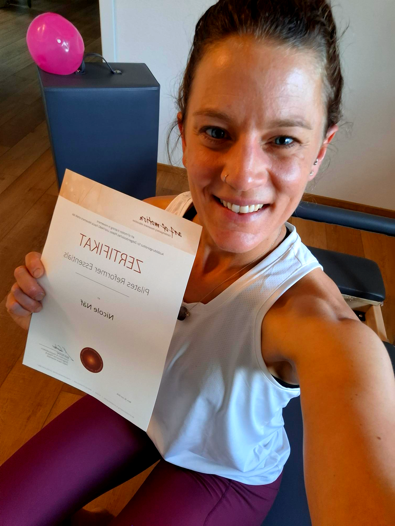 Zertifikat Pilates Reformer Training
