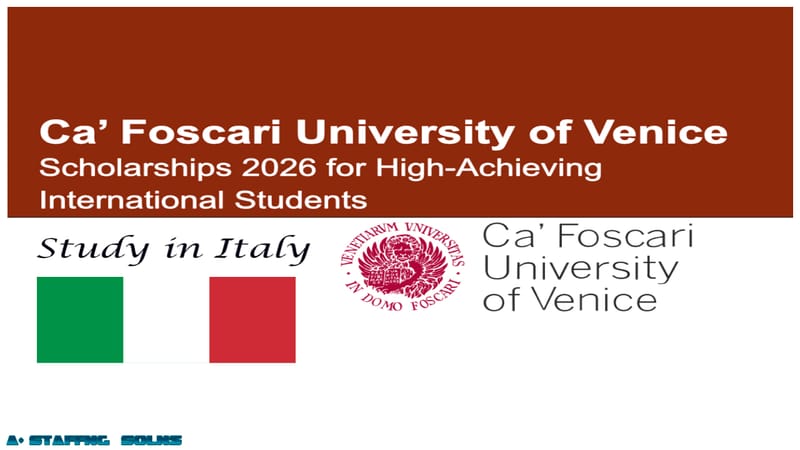 Ca’ Foscari Scholarships for International Students