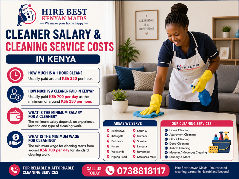 How Much is a Cleaner Paid in Kenya?