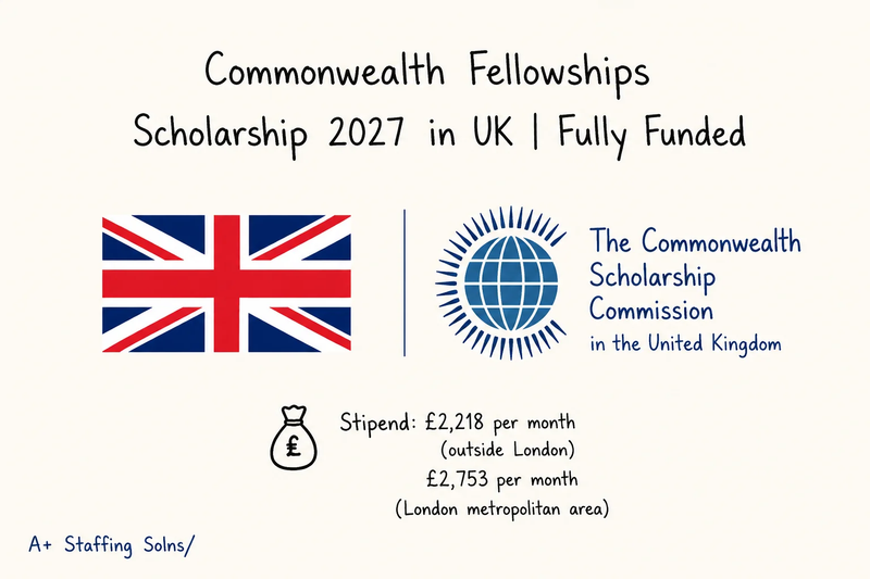 Commonwealth Fellowships 2027 UK | Fully Funded Fellowship