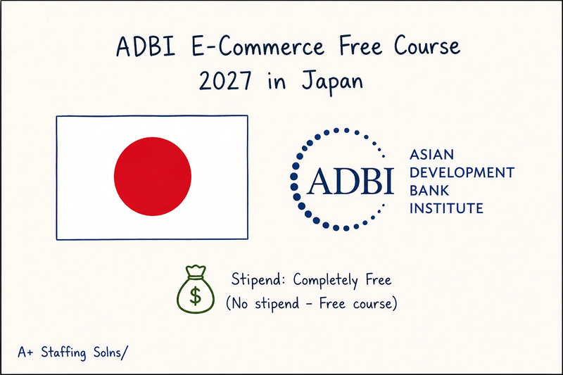 ADBI E-Commerce Free Course 2027 in Japan | Free Certificate