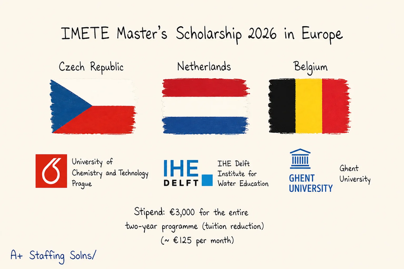 IMETE Scholarship 2026 in Europe | Environmental Engineering MSc
