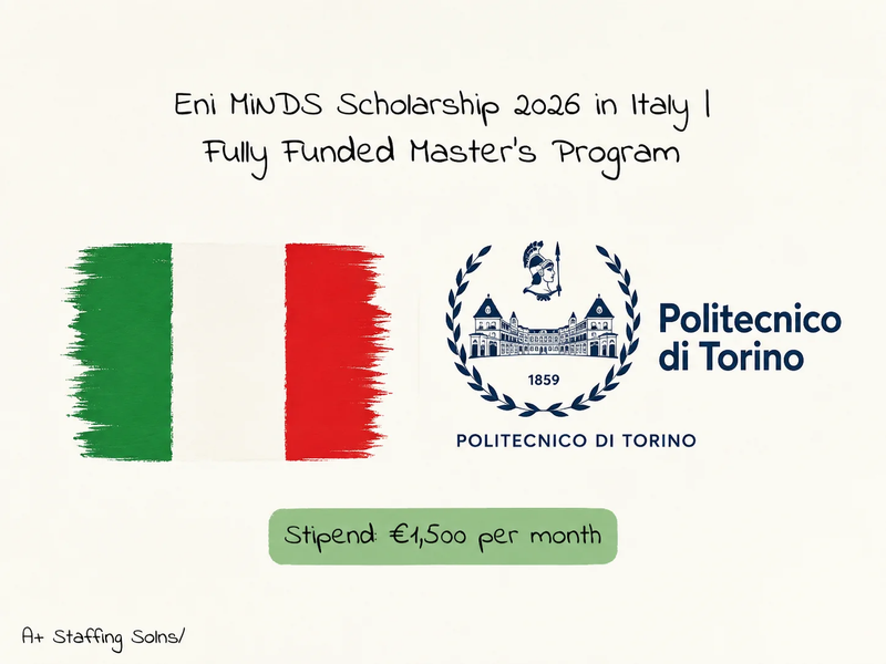 Eni MiNDS Scholarship 2026 in Italy | Fully Funded Master’s Program