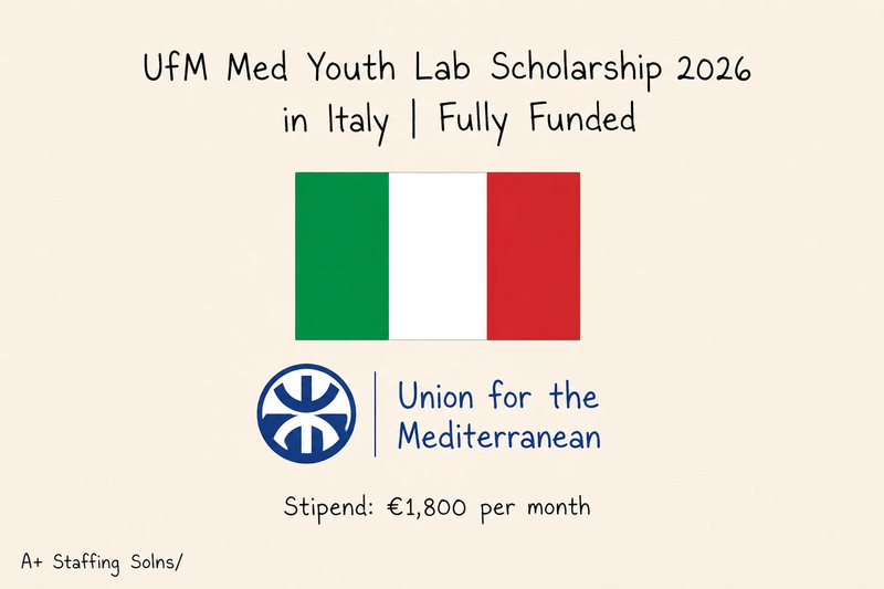 UfM Med Youth Lab Scholarship 2026 in Italy