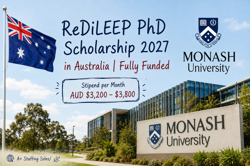 ReDiLEEP PhD Scholarship 2027 in Australia | Fully Funded at Monash University