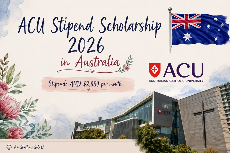 ACU Stipend Scholarship 2026 in Australia | Fully Funded Research Scholarship