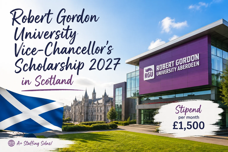 RGU Vice-Chancellor’s Scholarship 2027 | Full Tuition Fee in Scotland