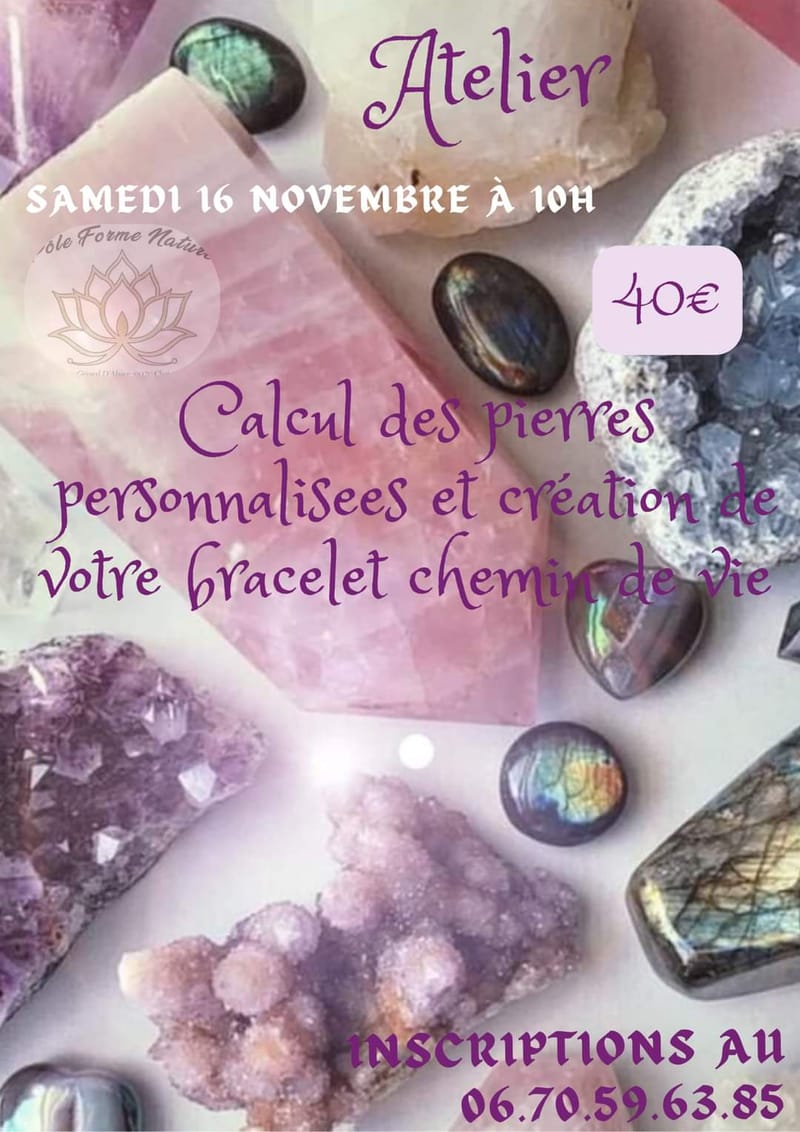 Atelier bracelet chemin de vie