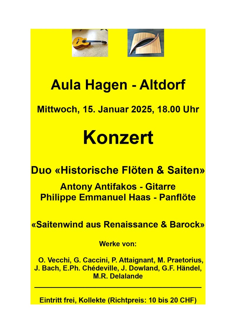 Concert with Pan Flute and Guitar