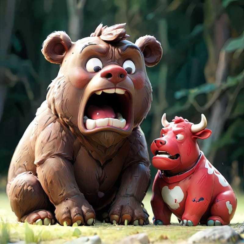 ● Even the Bear is worried ●