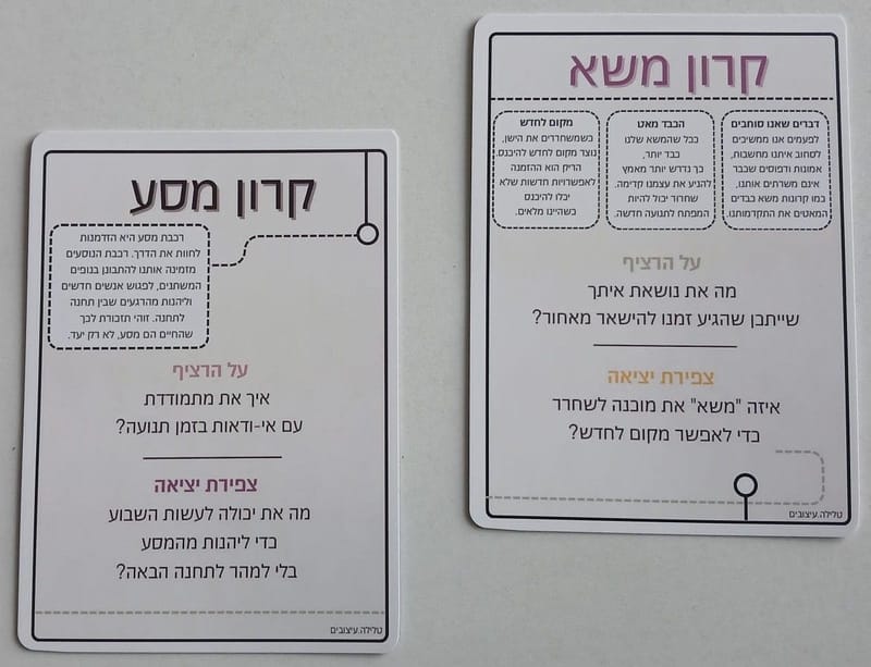 "השראה בדרך שלי" – מודל הרכבת