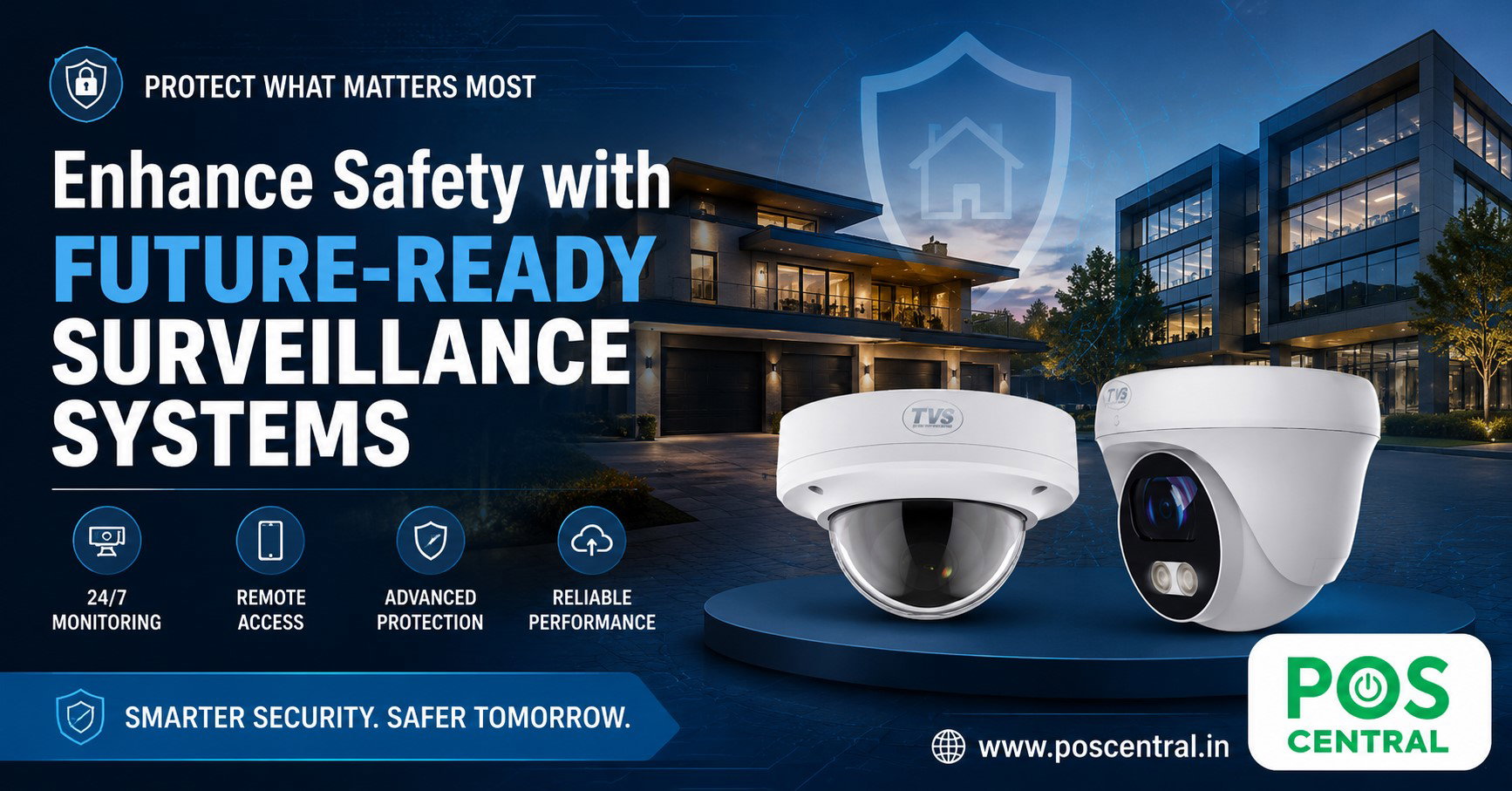 Modern CCTV cameras for enhanced home and office security monitoring
