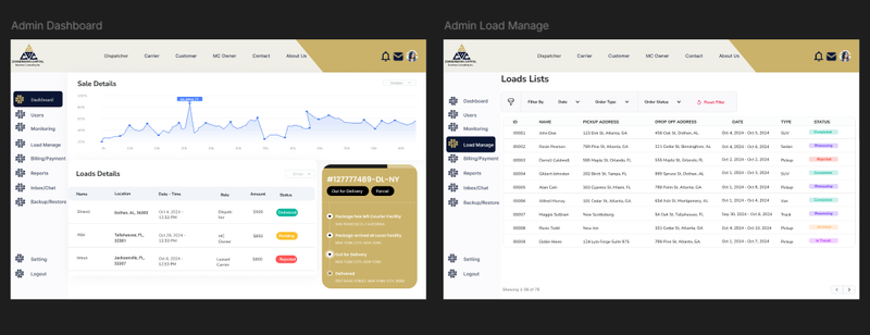 Innovative Freight Management Solutions | UI/UX Designer